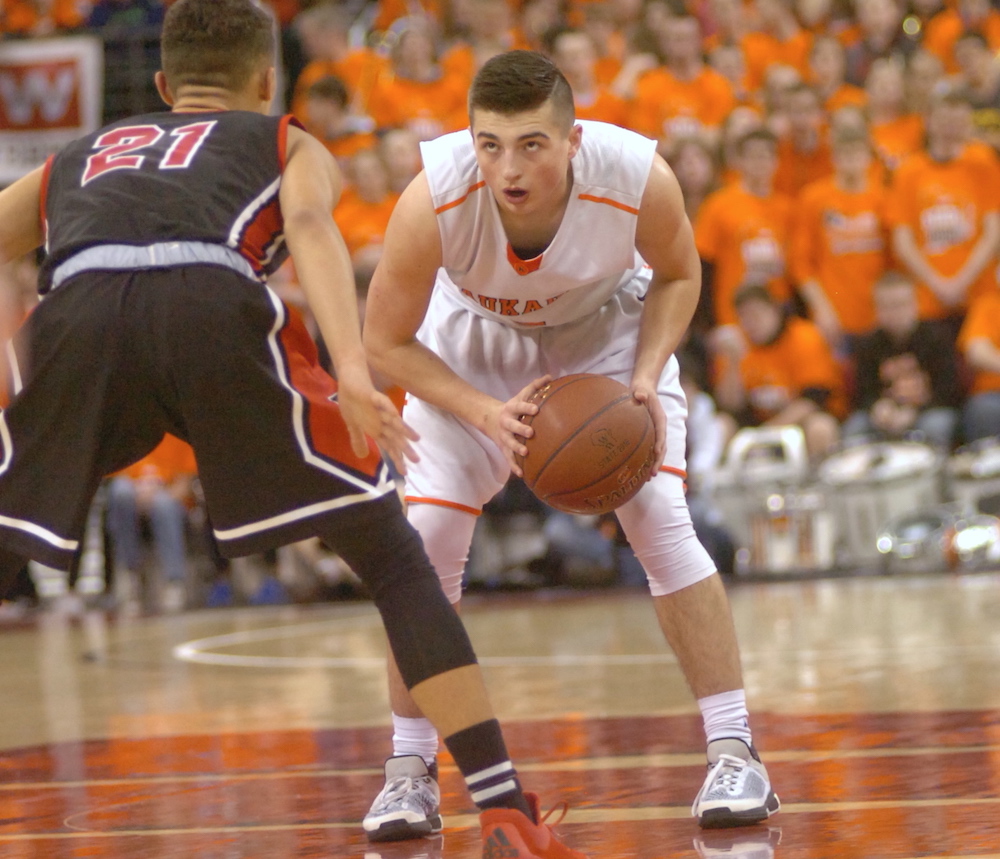 Jordan McCabe at the 2016 WIAA state tournament