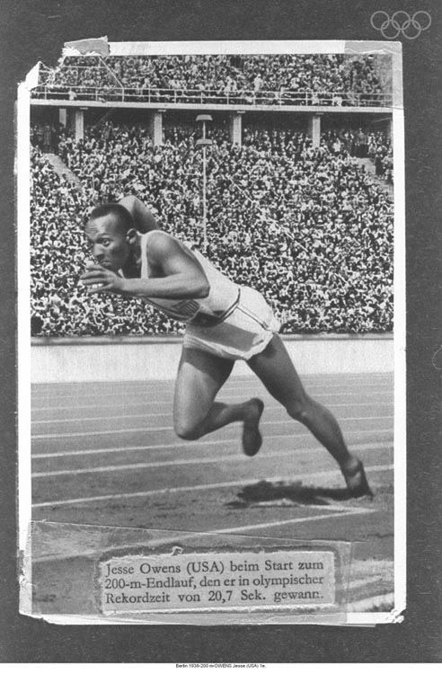 Jesse Owens at the 1946 Berlin Olympics. Photo from Olympics.org