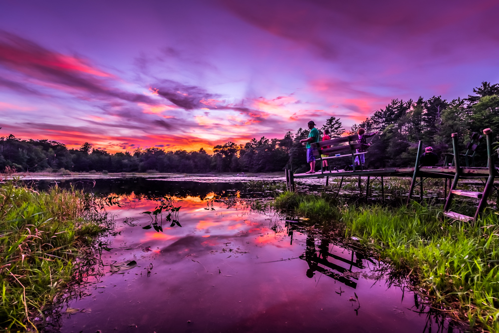 One of four sunsets by Graham Washatka that will be on display through November at the "Take Me to the River" exhibit. Washatka also will being doing free portraits and printing on site. Graham Washatka photo.