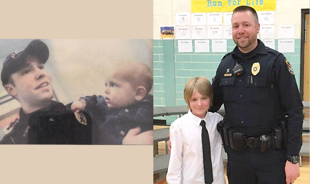 Photo credit, left, Mike DeSisti, Appleton Post Crescent, 2006; Right Kaukauna Police Department, April 20, 2017