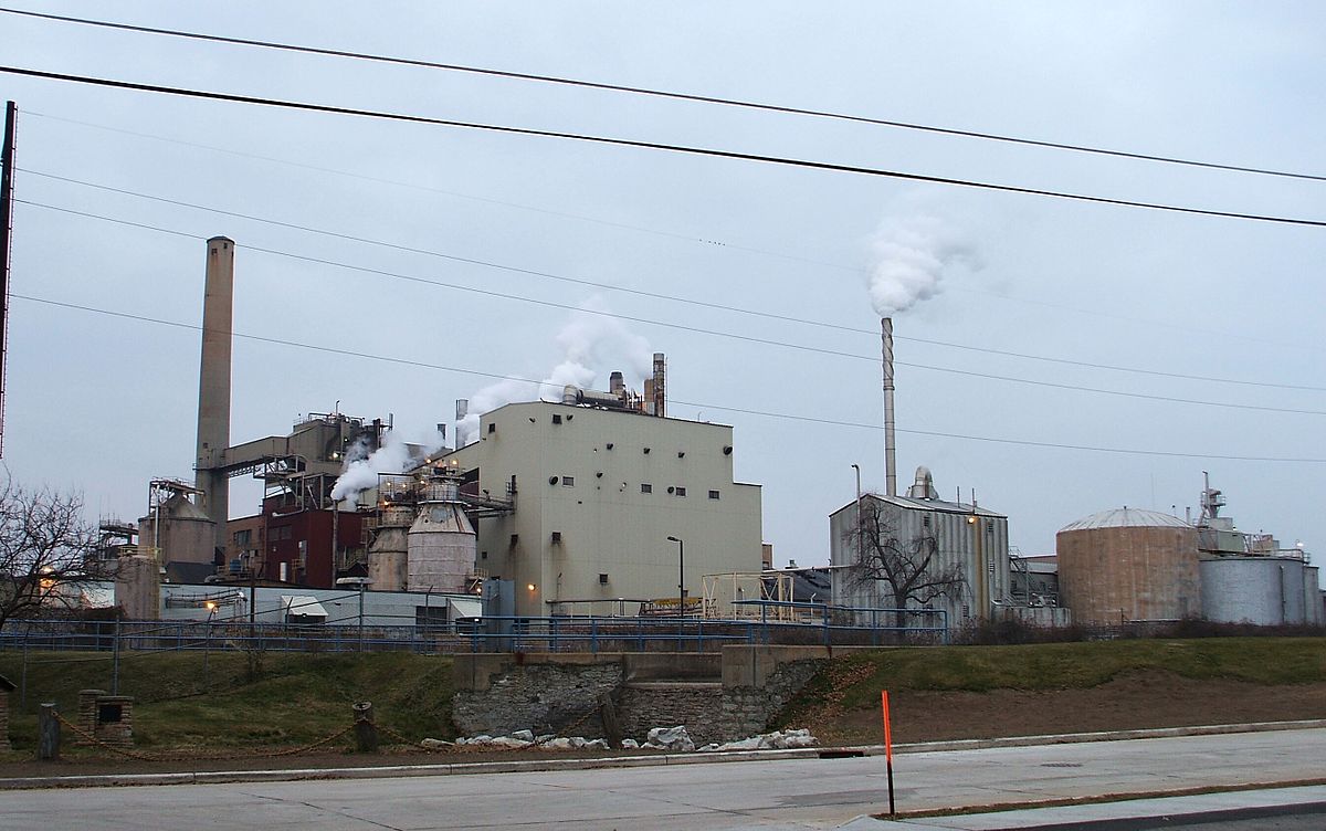 Former Thilmany Mill, Kaukauna. Wikipedia Creative Commons license