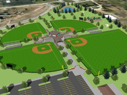 The $3 million, four-diamond baseball complex would be built on vacant land at the southeast corner of Wisconsin Highway 55 and County Highway KK.