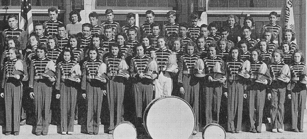1939 Kaukauna High School Band. Kaukauna Times photo.