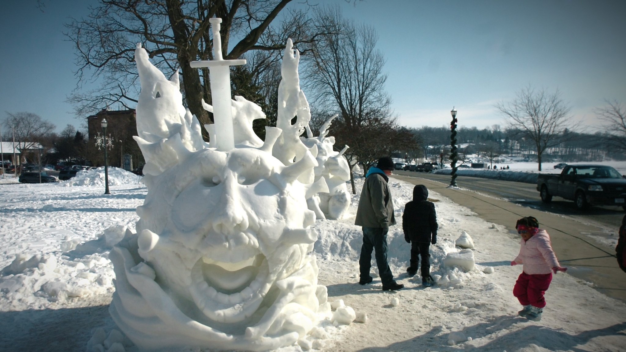 2021 U.S. National Snow Sculpting Championship winner from Team 2 Wisconsin. Photo by Dan Plutchak/Walworth County Community News