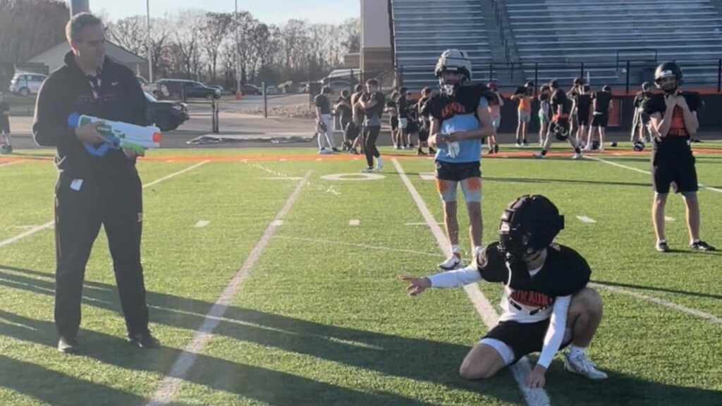 Photo of the day Ghosts prepare for possible rainsoaked playoff game