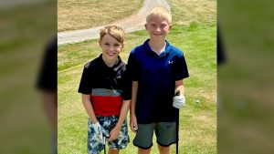 Mason Lillie and Avery Sutton had plans to enjoy a round of golf Tuesday at Eagle Links Golf Club in Kaukauna, but instead, they may have saved a life.