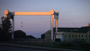 The Veteran's Memorial Bridge on Island Street in Kaukauna. Kaukauna Community News photo by Dan Plutchak