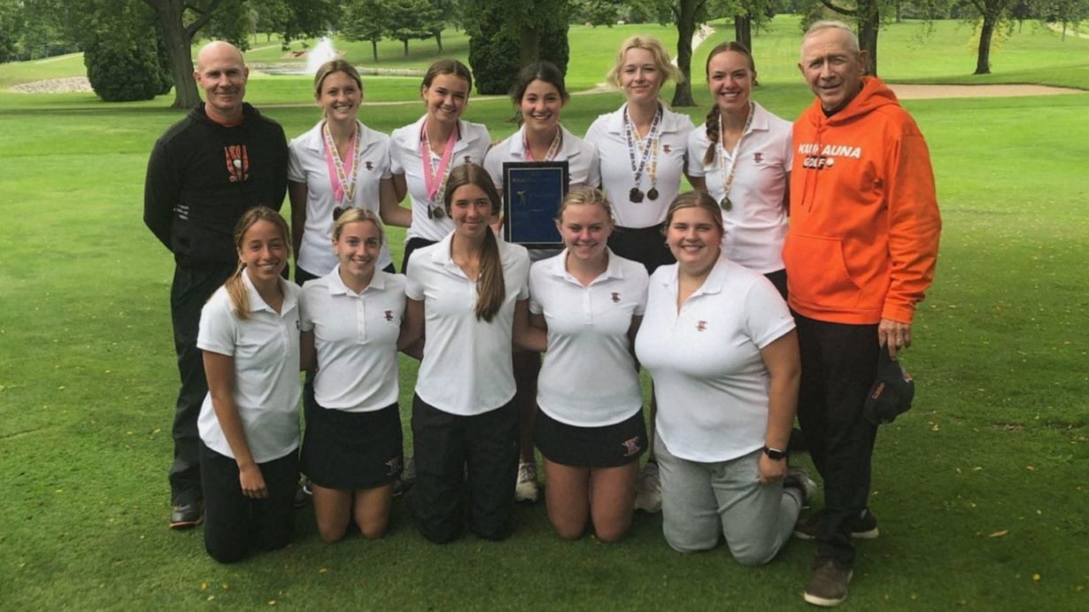 The Kaukauna girls golf team broke the 18 hole school team record they had just set this past Saturday by shooting a 326.