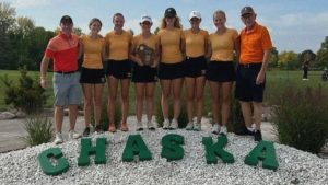For the third year in a row, the Kaukauna Galloping Ghosts girls golf team has won the Fox Valley Association conference championship.