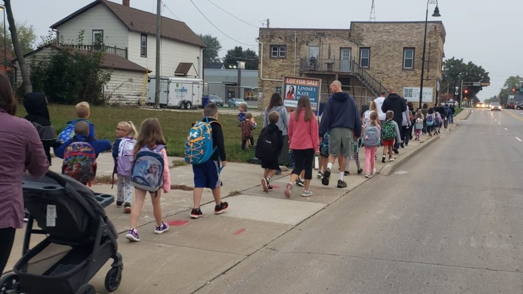 Park Community Charter School in Kaukauna will be again participate Wednesday, Oct. 4, 2023 in National Walk to School Day.