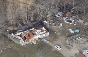 Photographs from the ground and the air revealed the devastation of the tornado Thursday that tore through Green and Rock counties.
