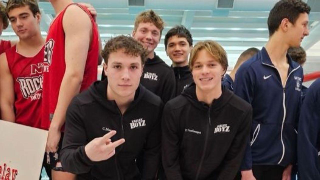 The state qualifying 200 Medley Relay Team from Fox Valley Swim