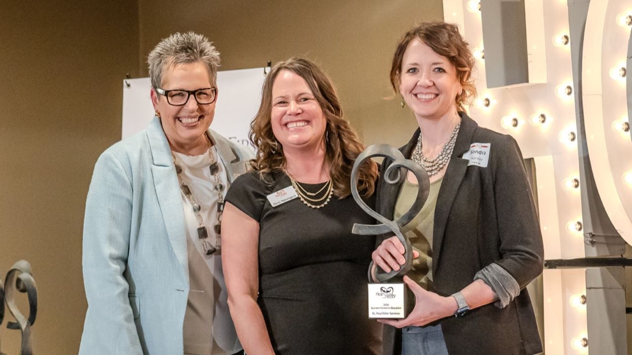 t. Paul Elder Services, Inc. was recently named the 2024 Business Partner in Education Award winner for its partnership with Kaukauna High School on a CNA certification program.