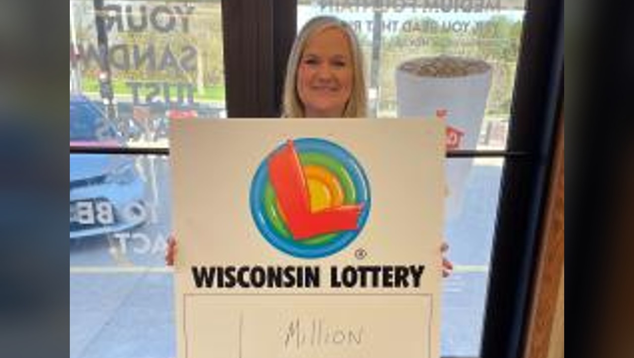 Shawn Flyte of Milton came forward last week to claim a winning $1 million Super Millions ticket at the Madison Lottery office.