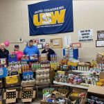 United Steelworkers at Ahlstrom Thilmany Mill collect food for local pantry