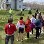 Grignon Park gets new trees from two groups of students on Arbor Day