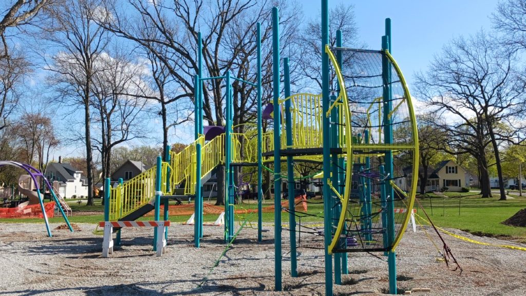 If you were out and about in Kaukauna over the weekend, you may have seen work progressing on the new playground equipment at La Follette Park.