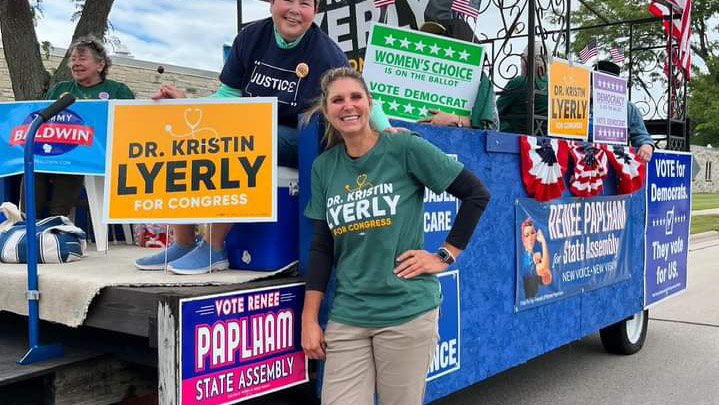 Dr. Kristin Lyerly, Democratic candidate for the 8th Congressional District, and several state candidates will participate in two events open to the public Saturday in Kaukauna.