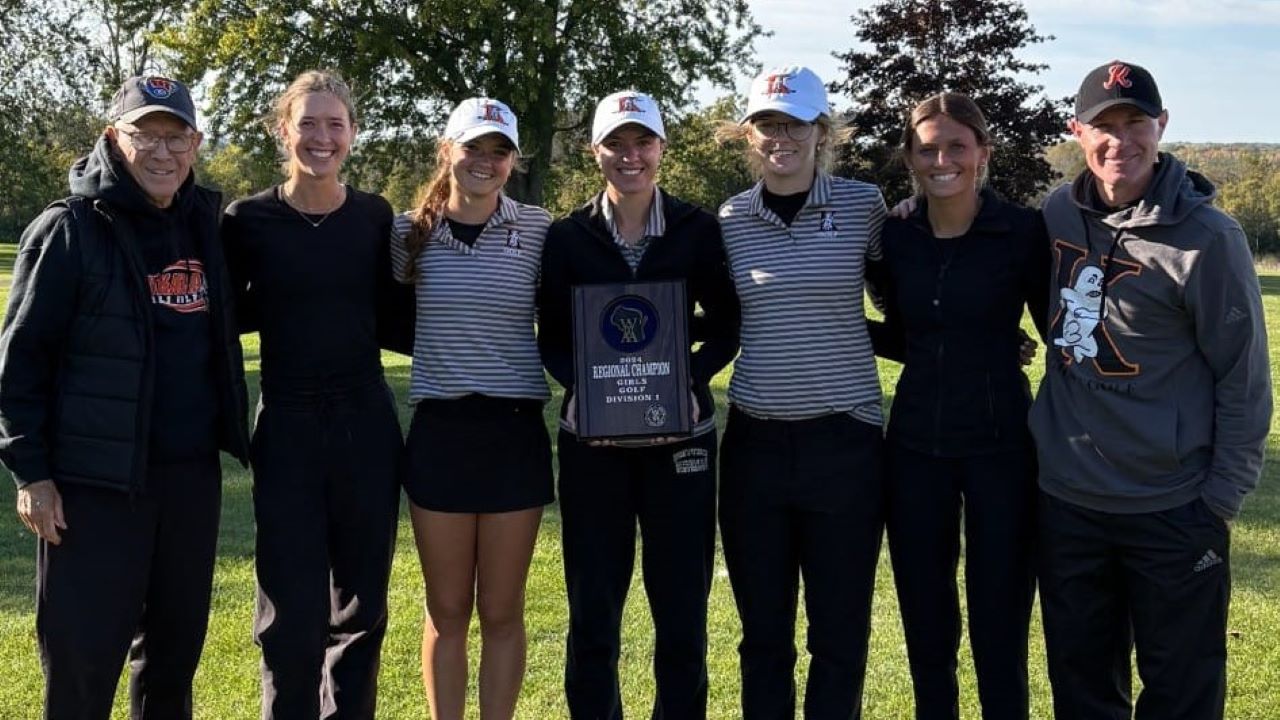 The Kaukauna Ghosts girls golf team won Tuesday's WIAA Regional tournament Tuesday at Winnagamie Golf Course