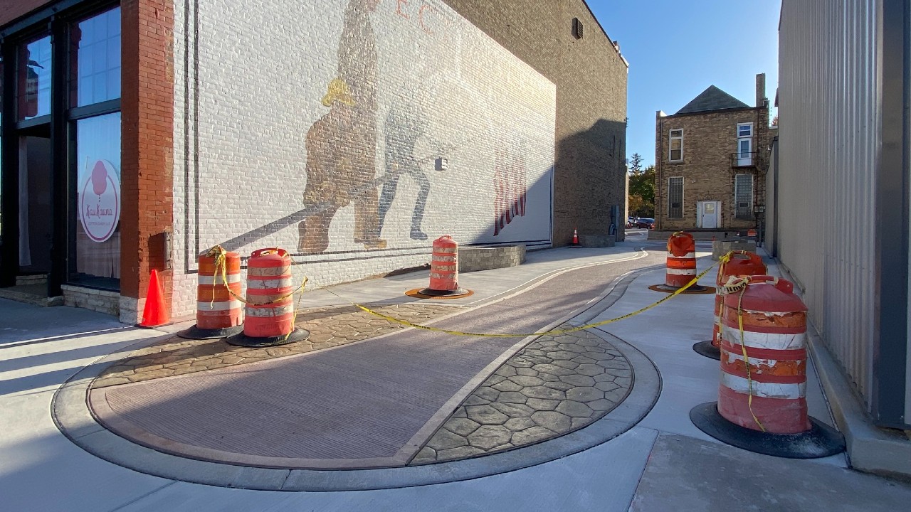 The 2nd and 3rd alley project in downtown Kaukauna is well underway, and the results are dramatic.