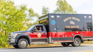 An ambulance crew in South Beloit participating in the parade and at the homecoming game was booed and yelled at.