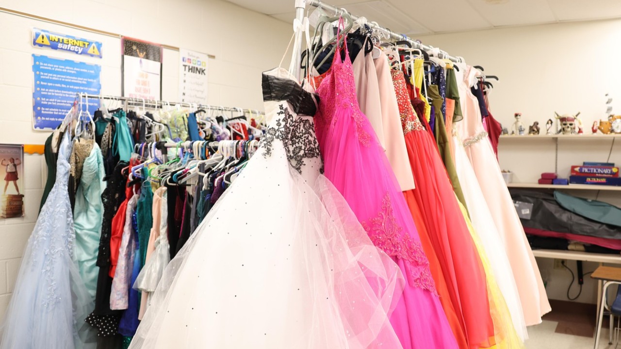 The dress drive at Kaukauna High School, organized by the Parent Advisory Committee, has taken in more than 250 donations from the community.