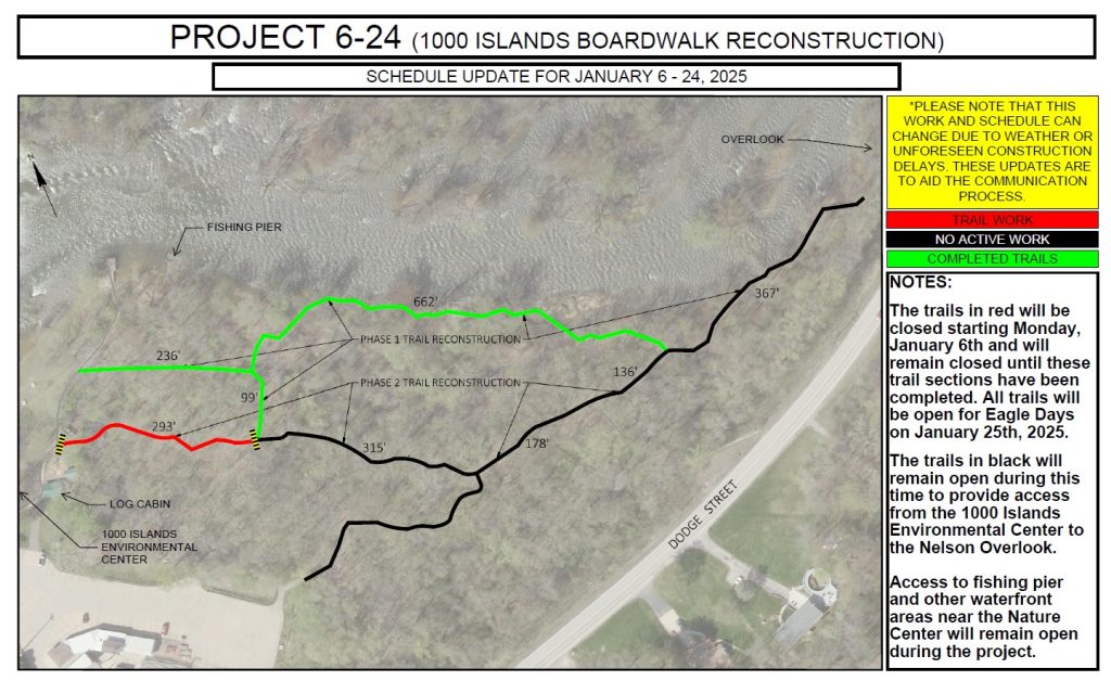 1000 Islands Kaukauna boardwalk project