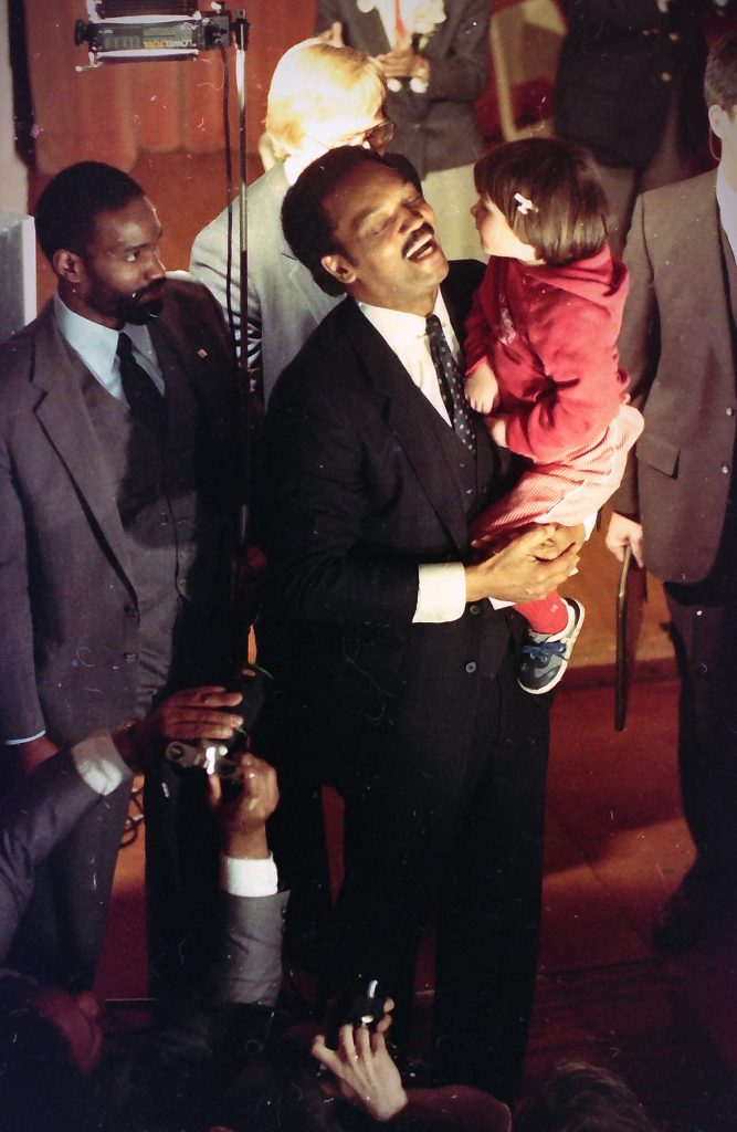 The Rev. Jessie Jackson, UW Madison, April 6, 1984. Dan Plutchak photo