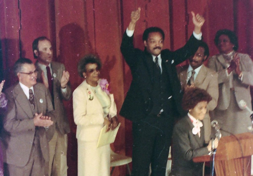 The Rev. Jessie Jackson, UW Madison, April 6, 1984. Dan Plutchak photo