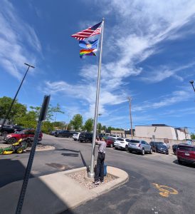 Pride flag returns after burning attempt