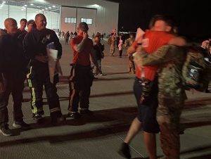 Grand Chute firefighter receives warm welcome home from military deployment