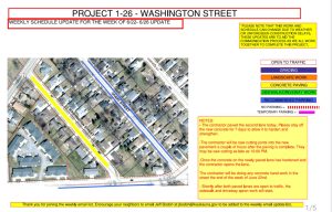 Kaukauna street paving schedule for the week of June 29