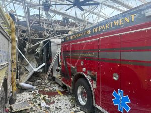 Fox Crossing Fire Department digging out after station demolished by tornado