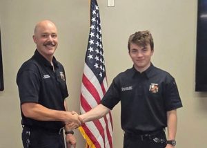 Kaukauna firefighters welcome new recruit